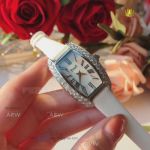 Perfect Replica Piaget White Face Diamond Bezel 36mm Women Watch 